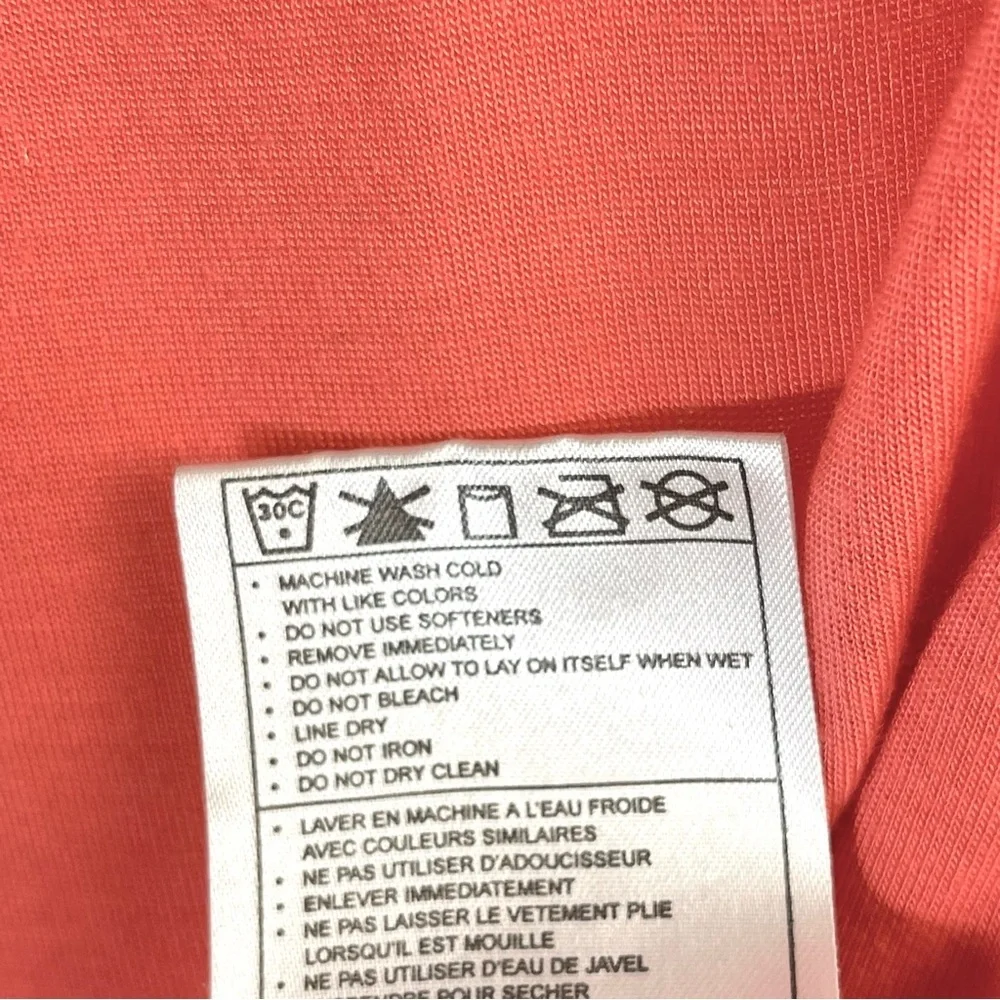 Nike Short Sleeve Tee in Coral and White
